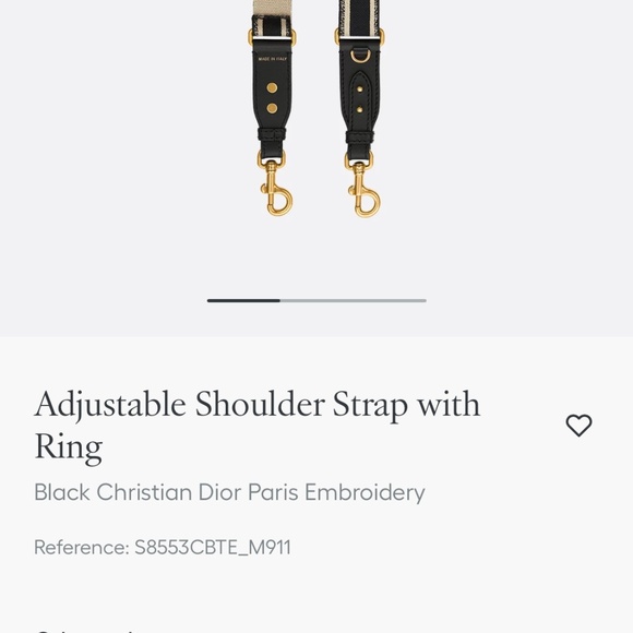 Christian Dior bag strap with rings - Picture 4 of 14